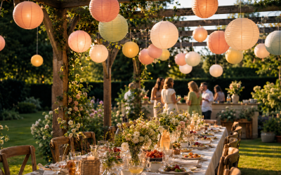 Summer Garden Party Ideas with Paper Lanterns